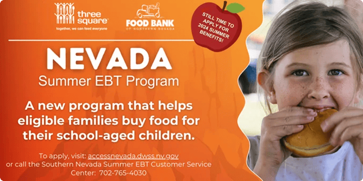 Summer EBT banner with information on where to go to learn more.